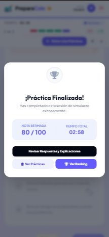 PreparaCole - Diálogo de Calificación